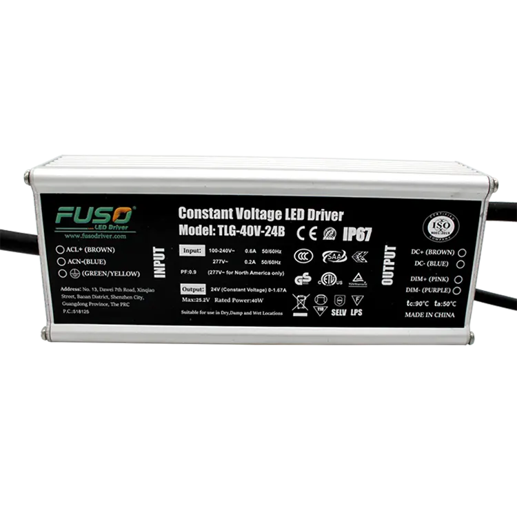 High PF 24V 40w Constant Voltage Led Driver